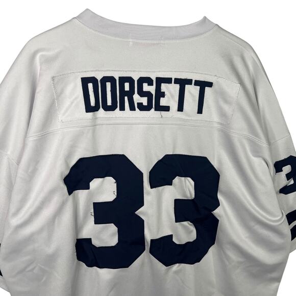 Mitchell & Ness Tony Dorsett 33 Throwback Jersey Dallas Cowboys FLAW White 58 4X - Picture 4 of 7